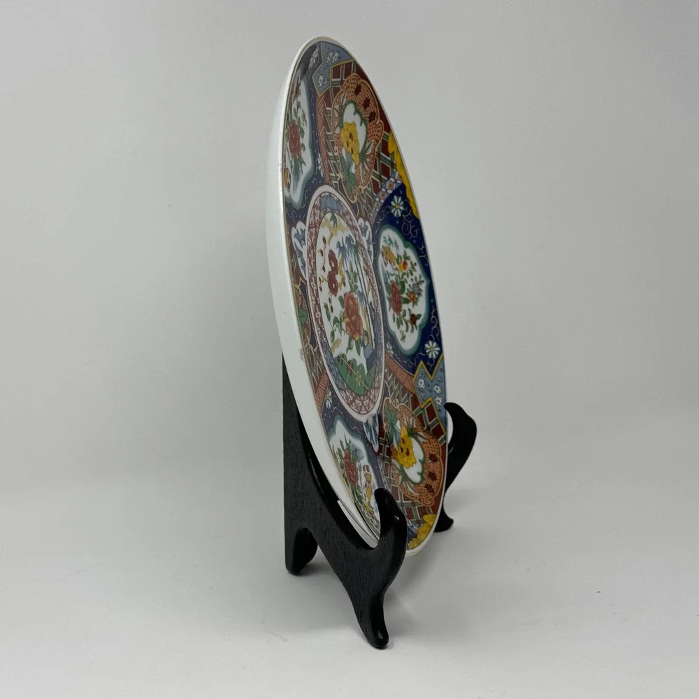 Vintage Japanese Imari Porcelain Display Plate 10